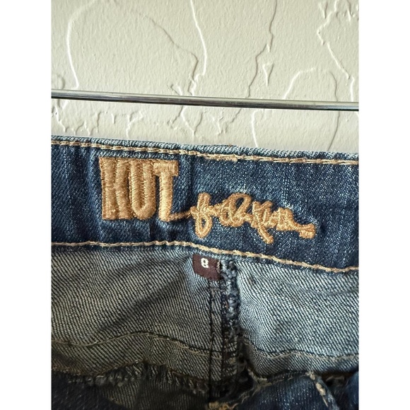 KUT from the Kloth Jeans Womens 8 Medium Wash Bootcut Whiskering Classic Denim - Picture 3 of 5
